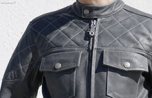 Leather Jacket, Cafe Racer Leather Jacket, Custom Leather Jacket, Diamond Stitch Leather Jacket, Motorcycle Leather Jacket, Motorbike Jacket