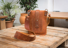 Designer Brown Leather Crossbody Bag - Handcrafted and Stylish