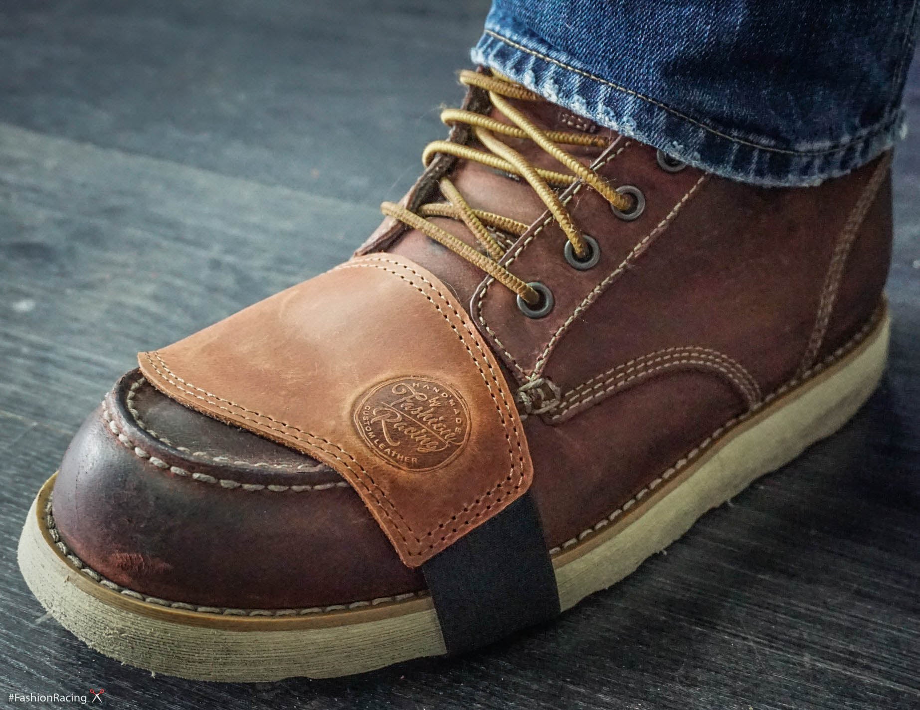 Motorcycle Shifter Boot Protector – Handmade Leather Gear Cover ...