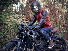 Шкіряна куртка Cafe Racer, мотоциклетна шкіряна куртка
