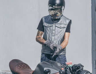  Motorcycle Leather Vest