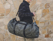 Полотняна вощена сумка Duffle Bag сіра