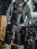 split leg leather apron, blacksmith apron, woodworker leather apron, black leather apron, personalized custom apron