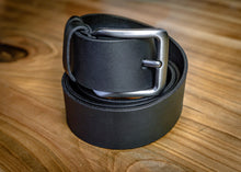 Black Leather Belt | Men’s Designer Belt "Quill" | Handmade