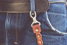 Leather Bike Chain Keychain key holder