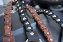 Leather Bike Chain Keychain 