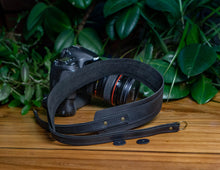 camera straps leather black