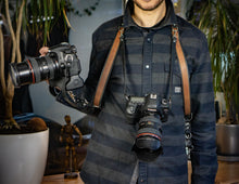Photographer LEATHER CAMERA HARNESS | Dual camera straps 