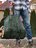 Firewood Log Carrier | Canvas Log Carrier | Handcrafted | Personalised Gift by Fashion Racing