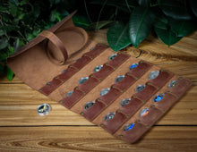 Brown Leather Coin Roll Holder