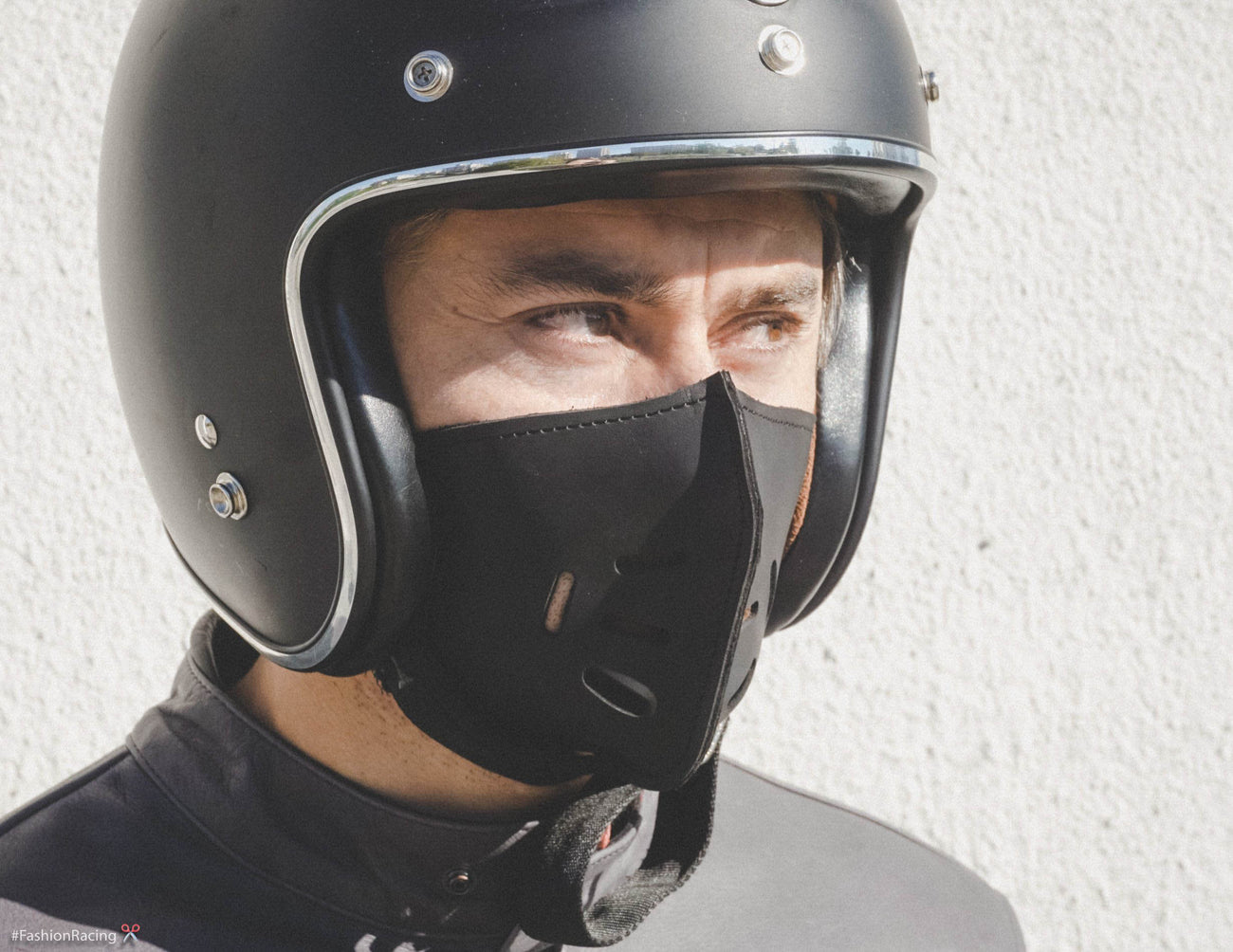custom leather motorcycle helmets Leather Helmet Mask
