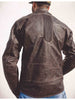 Motorbike brown leather jacket , men's leather motorcycle jacket , moto leather jacket, leather jacket by Fashion Racing
