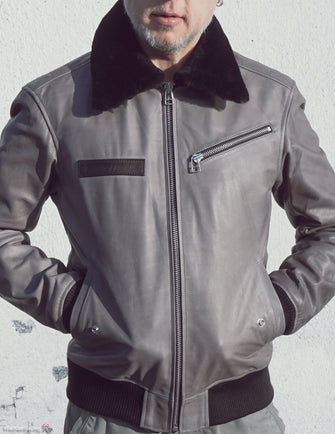 Leather Flying Jacket, Pilot Style, Leather Aviator Jacket, Leather Bomber for Men