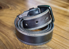 Men’s Leather Designer Belt "Story" | Handcrafted | Vintage Brown
