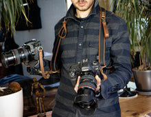 Camera Leather Harness  Brown Black