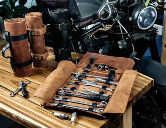 Motorcycle tool roll, Tool roll, leather tool rolls, Bike accessories, tools organized, gifts for bikers
