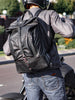 Black Leather Backpack | 