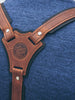 Brown Black Leather Suspenders