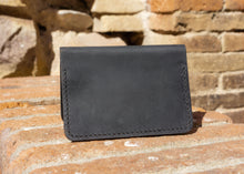 Mens Leather Wallet- Fashion Racing | Total Black | HandCrafted