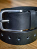 Cinturón de cuero negro | Cinturón de diseñador para hombre 