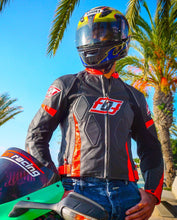 Leather Motorcycle Racing Jacket, Sport Bike Rider Jacket