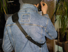  Adjustable Black Leather Camera Harness