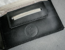 Black Leather Tobacco Pouch Handmade