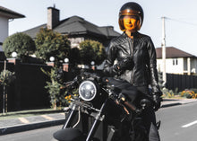 womena motorcycle black leather jacket